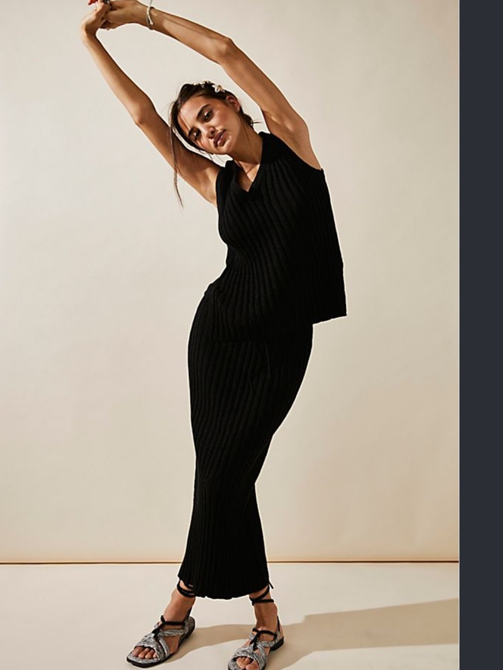 Free people skirt and top set